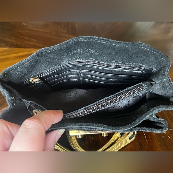 Michael Kors Two Way Black Suede Handbag - Picture 14 of 15